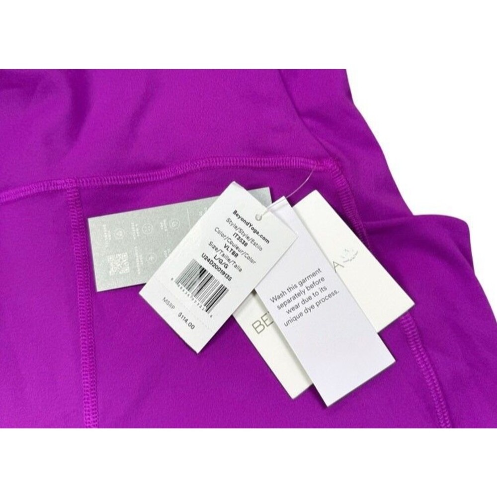 Beyond Yoga Leggings Womens Size Large Powerbeyond High Rise Strive Pocket NWT - Picture 3 of 9